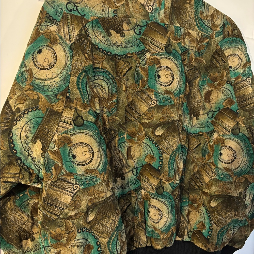 Patterned Bomber Jacket - image 7